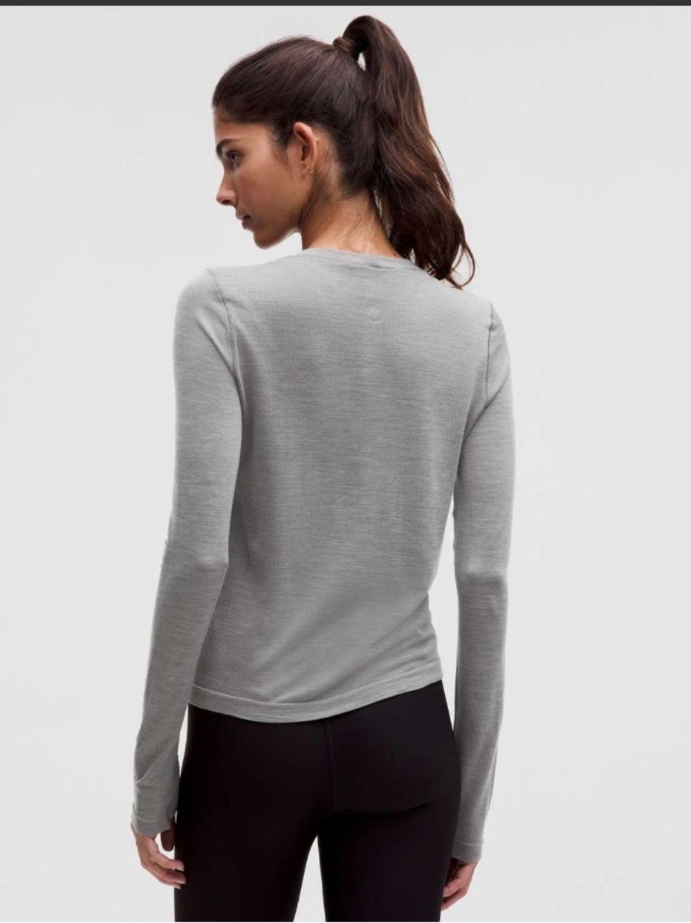 Lululemon Swiftly Wool Long-Sleeve Shirt
Slate / White - Picture 2 of 3